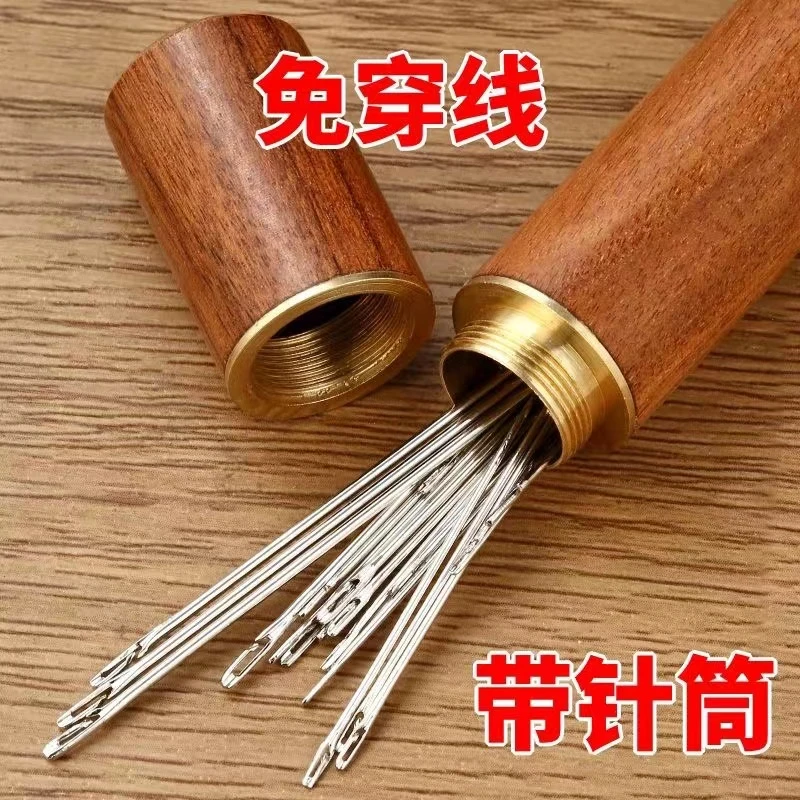 免认手缝针老人用盲人针家用针线缝衣服不用穿线的针多功能免穿针