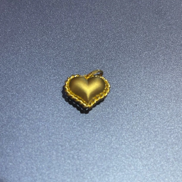 足金饰品 足金999爱心吊坠 B4