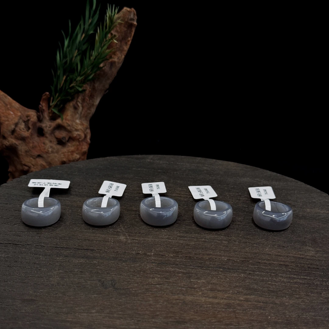 叁里｜和田玉烟紫馒头戒圈多样性发其一