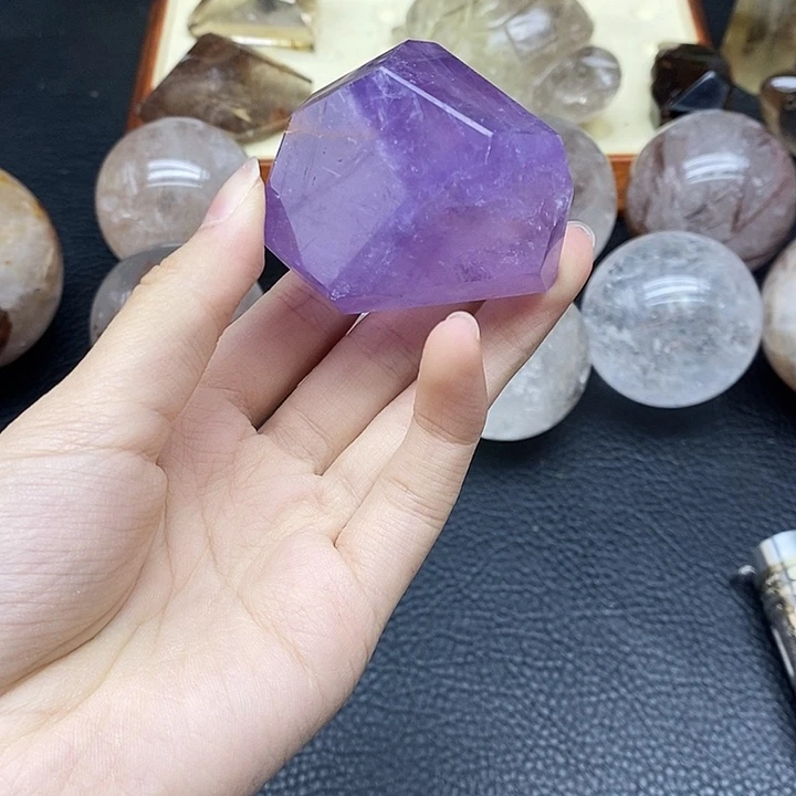 水晶未镶嵌珠宝半成品360水晶石