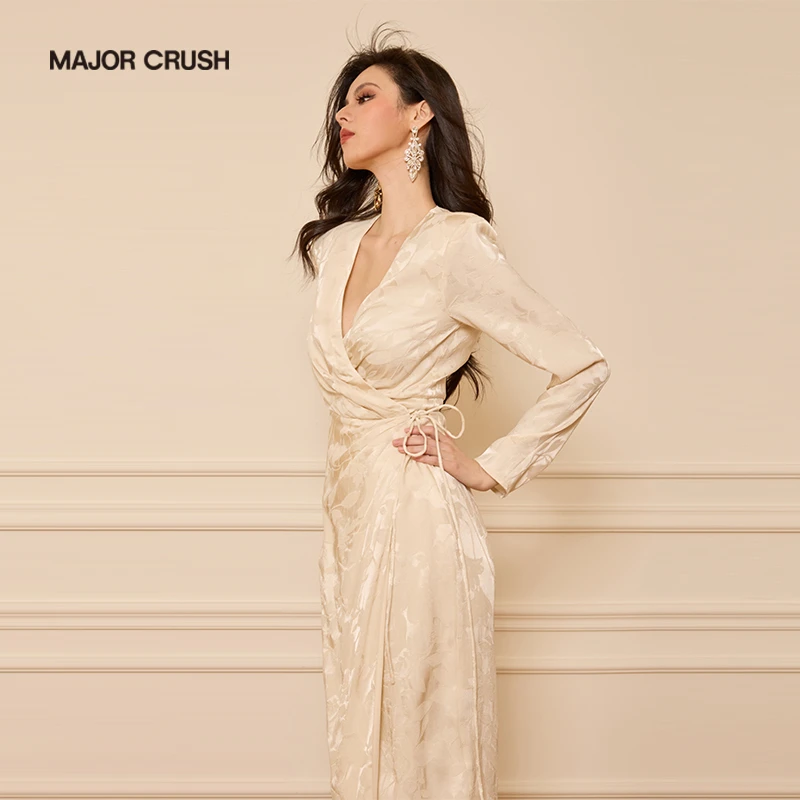 MAJOR CRUSH新款白日舒曼修身裹裙5361