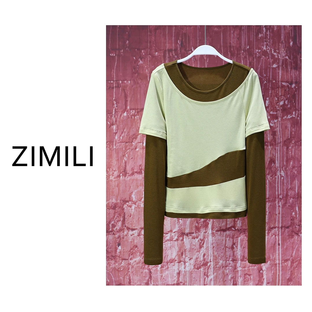 【亮哥女装】2025欧版莱赛尔霜草绿高弹爽肤衣6989