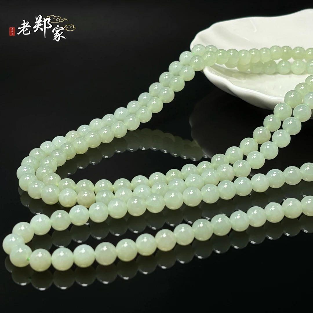 【老郑家】和田玉项链 约8mm (多样性发1件)