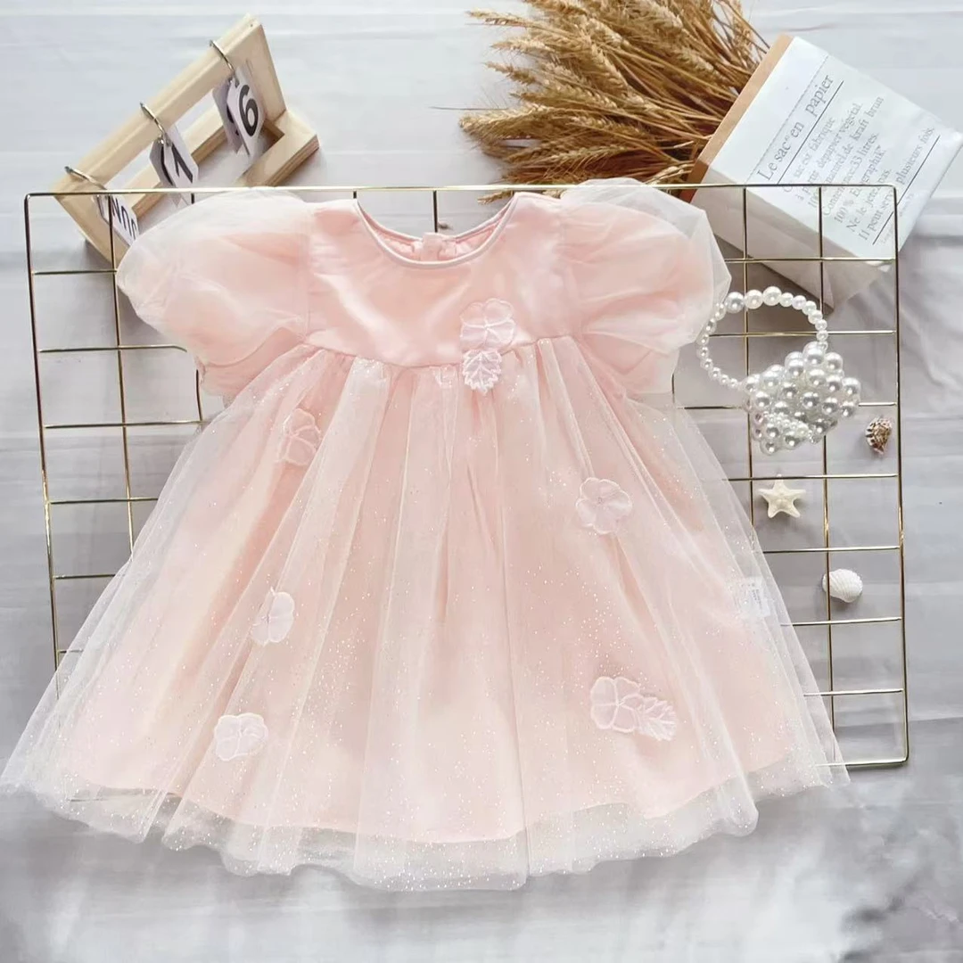 【小云朵】B201女童新款连衣裙时尚夏季纱纱公主裙