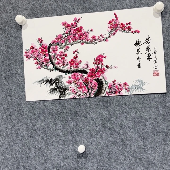 国画梅花香自苦寒来