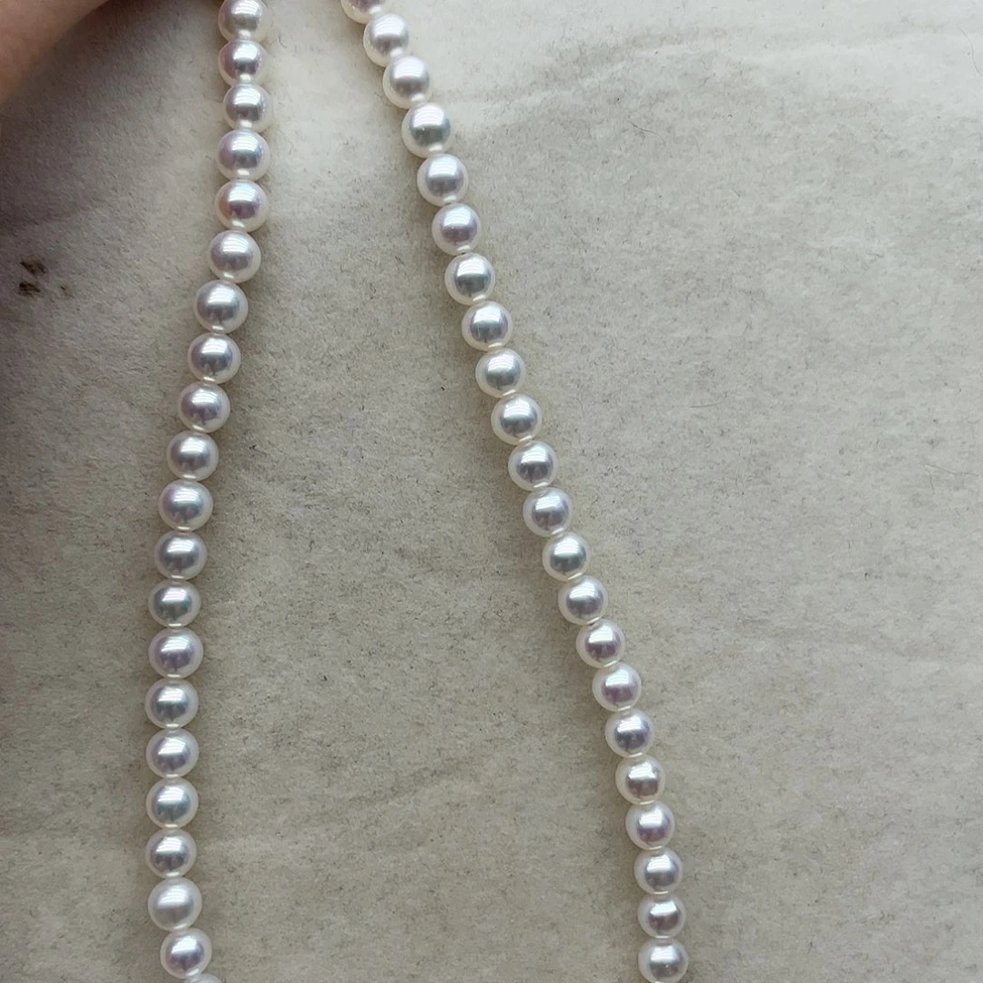 淡水珍珠银S925镶嵌项链A10