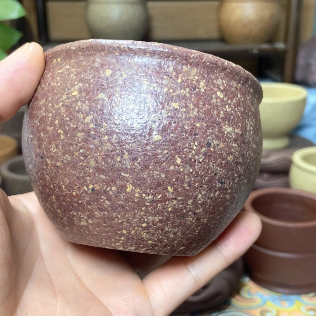 茶杯紫砂江*?八目手工杯