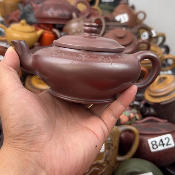 茶壶紫砂紫砂壶内盖磕碰