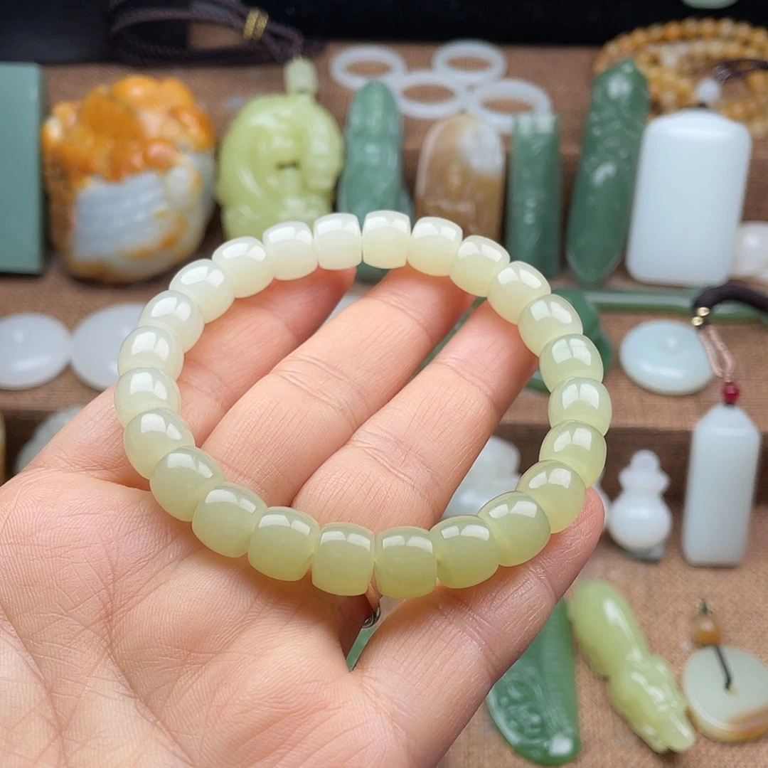 和田玉（黄玉）未镶嵌手串