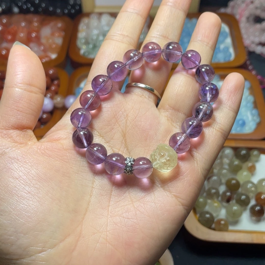 手链未镶嵌水晶紫水