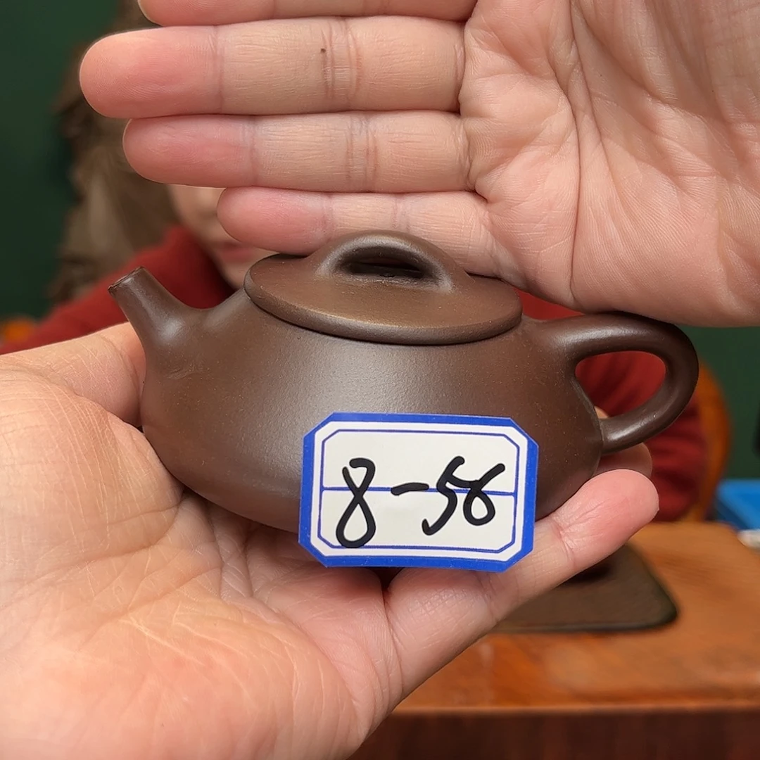 紫砂茶壶紫泥石瓢