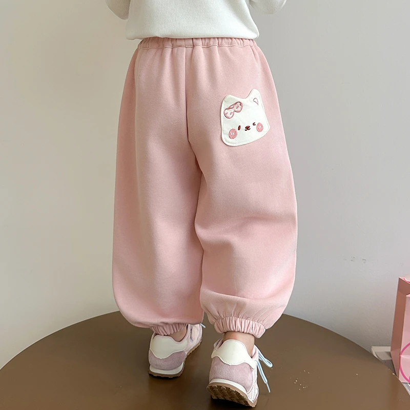 女童裤子春秋款2025新款儿童秋装休闲裤女童秋季宽松运动裤长裤