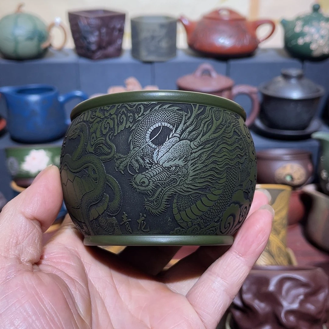 原矿紫砂手工主人杯