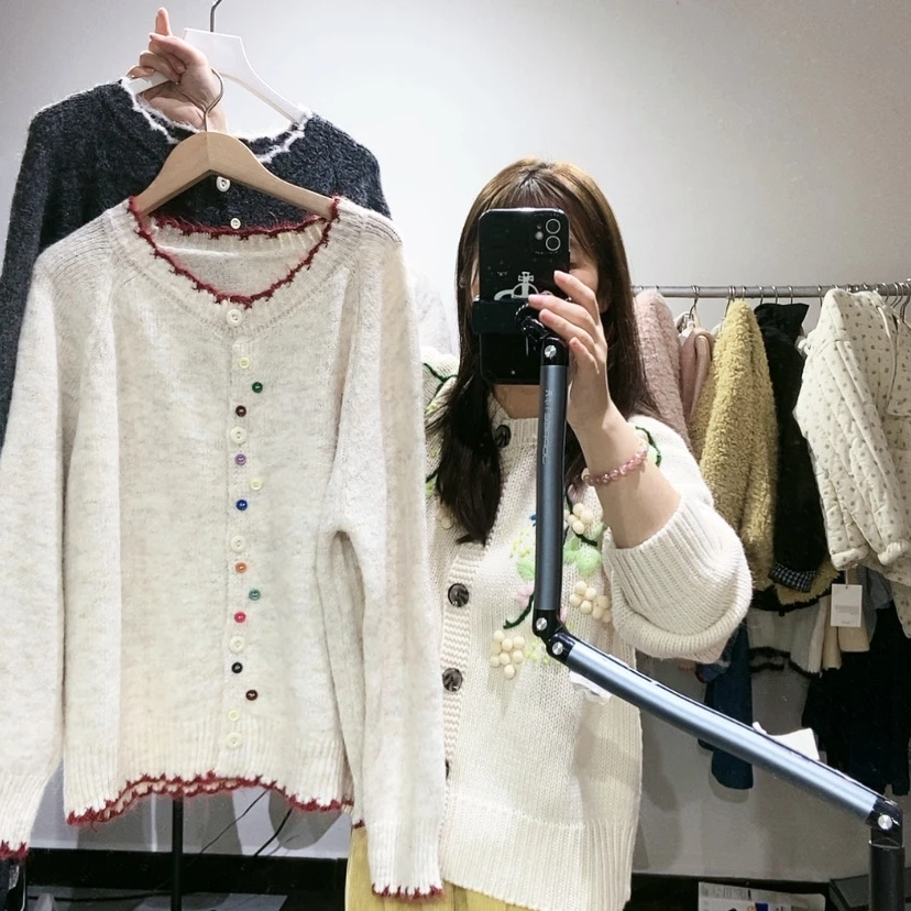 【闪购商品】燕麦开衫