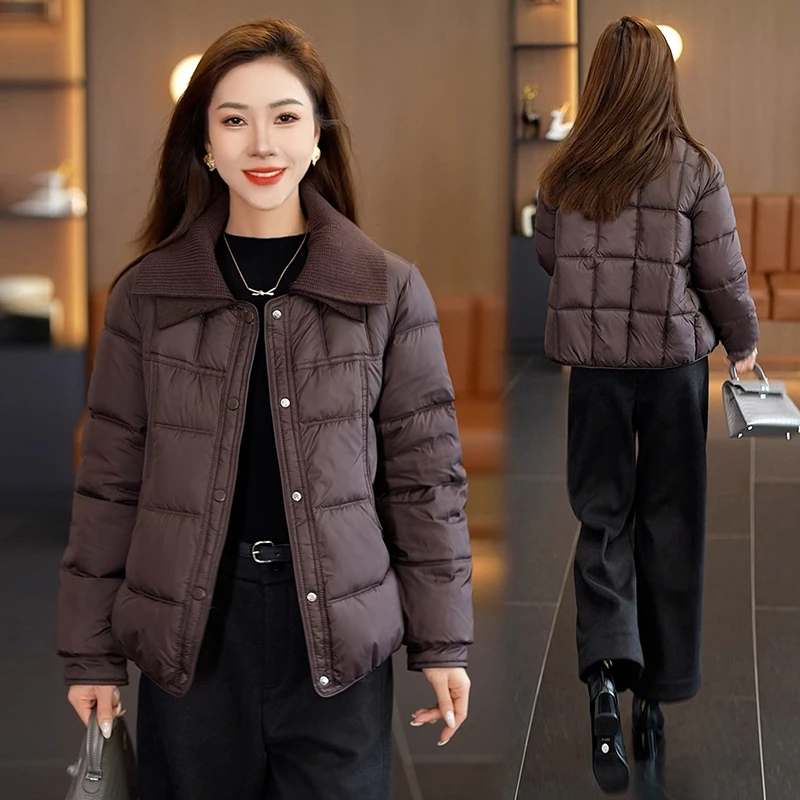 棉服女2025冬季新款轻熟风妈妈装宽松保暖短外套气质百搭棉袄通勤