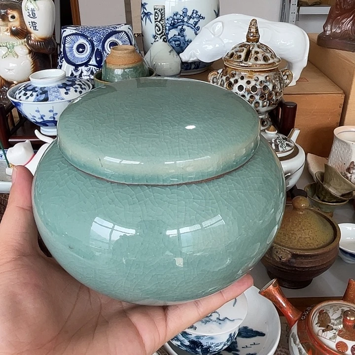 瓷片茶叶罐一个好看的
