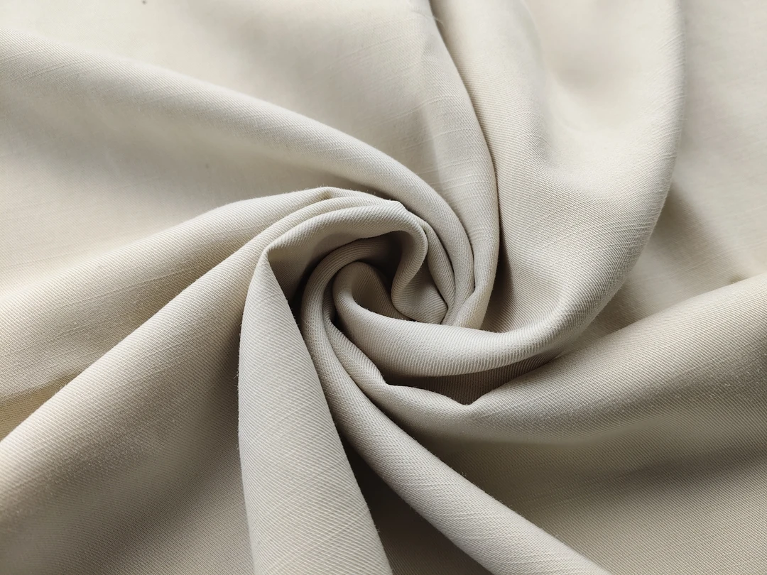 HT2102 天丝麻竹节双面斜面料