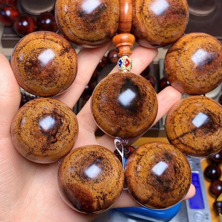 花梨木类手串/手链残*老挝花梨风化料土埋料4.0