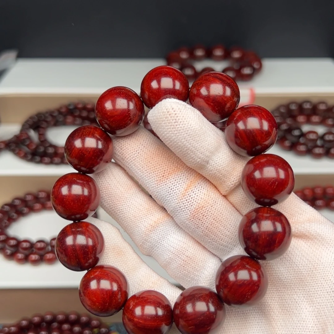 浪***舟小叶紫檀手串/手链1.8水波泥料金星9597