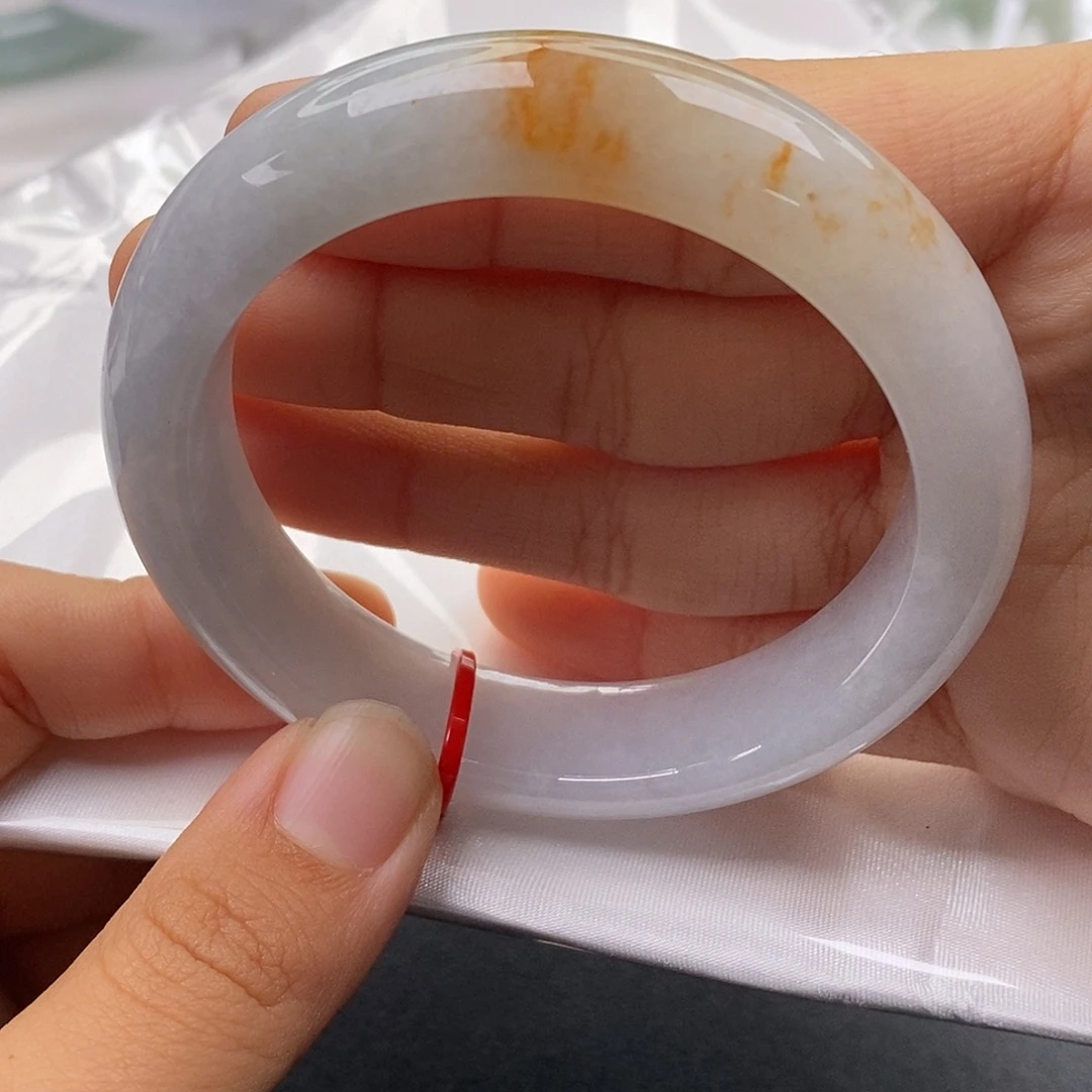 翡翠未镶嵌手镯55.3正圈