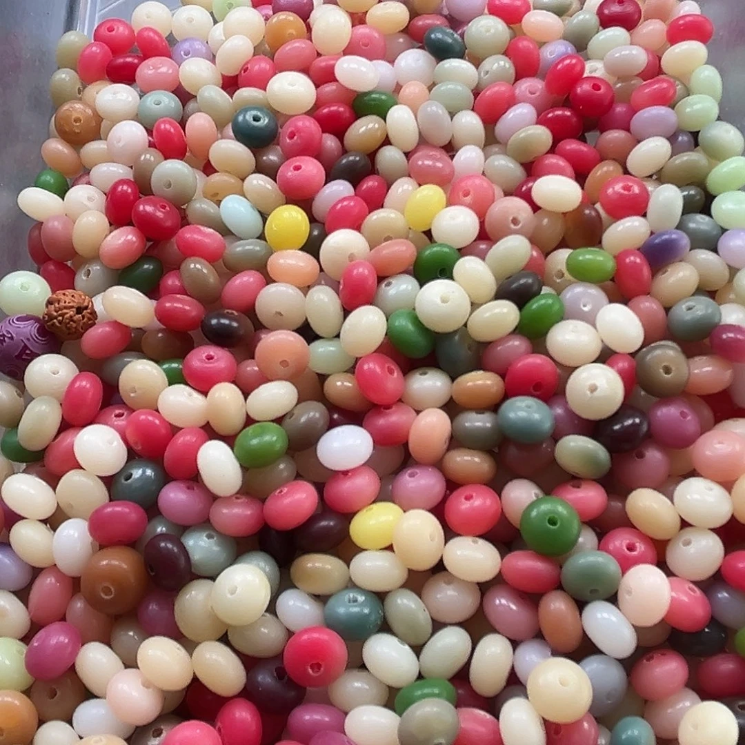 菩提根/象牙果手串1000颗瑕疵算盘多宝色