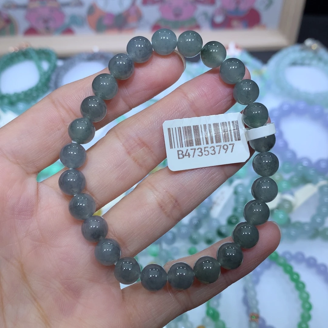 翡翠未镶嵌手链天然