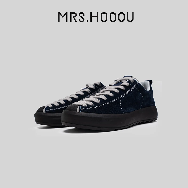 猴夫人 复古小众拼色德训鞋女 轻便防滑户外徒步登山运动休闲鞋