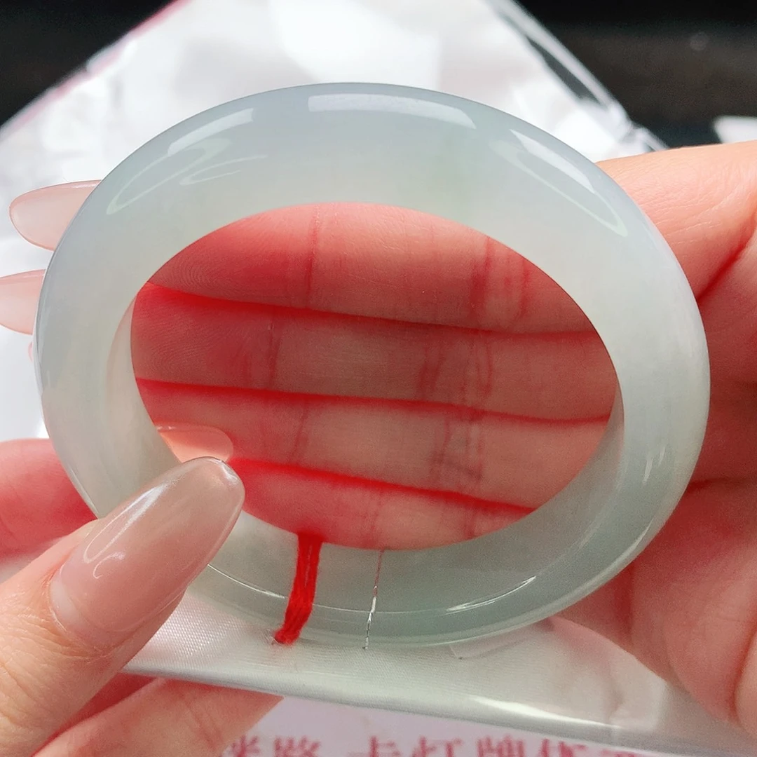 未镶嵌手镯翡翠54圈（高货微瑕漏）