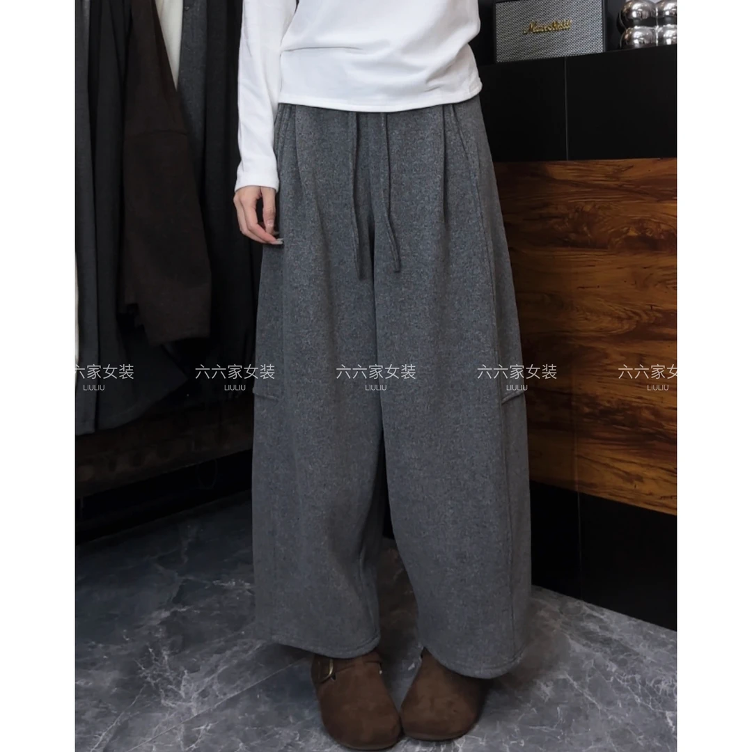 九分韩系洋气灯泡裤百搭九分高腰显瘦八分裤加绒加厚