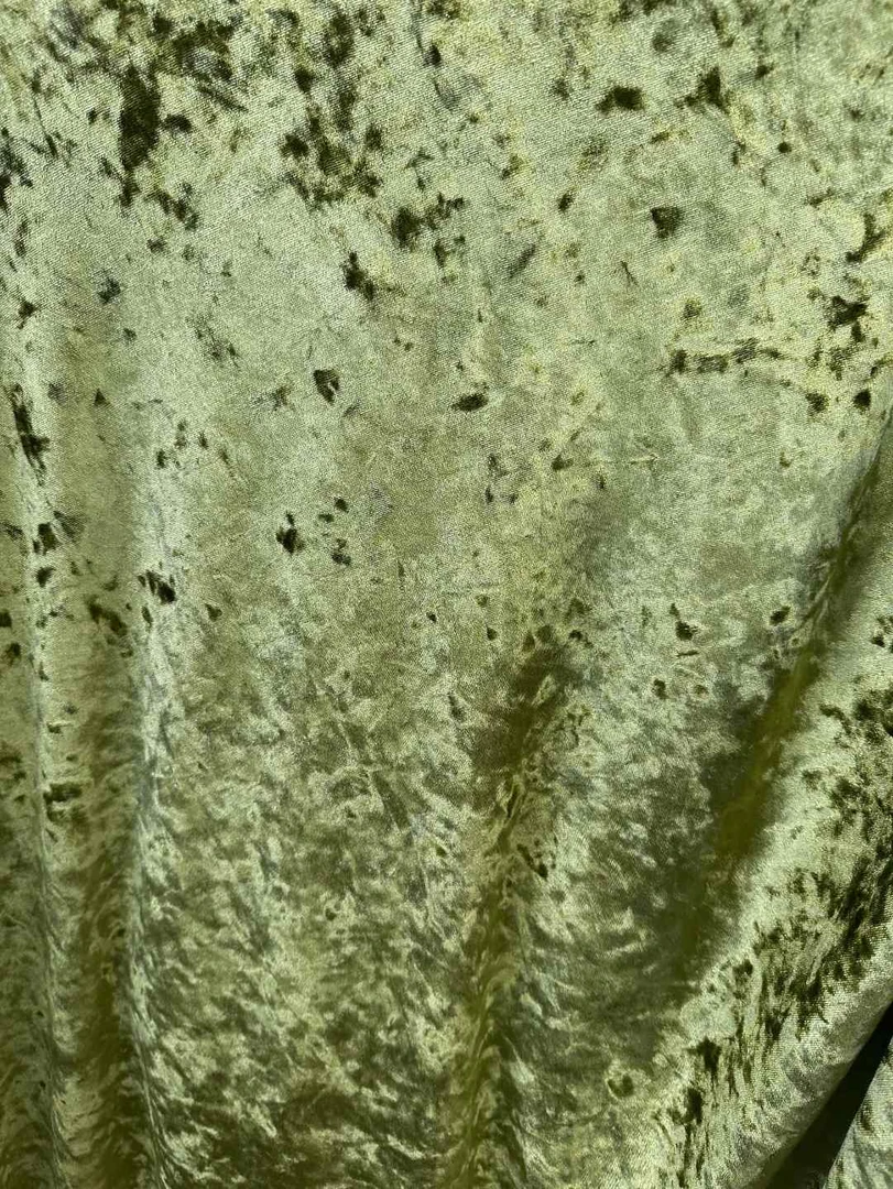 【牛油果绿水晶绒】秋冬金丝绒面料新中式风格布料