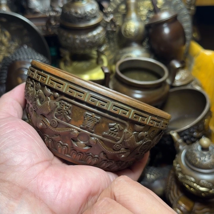 铜器摆件收收藏藏