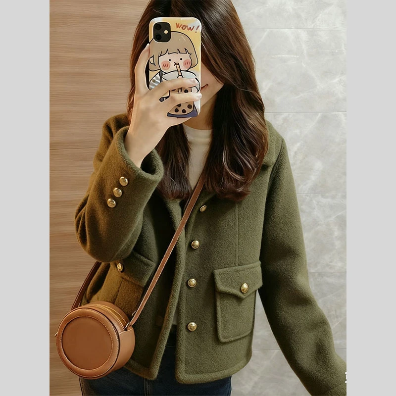 高级感巨好看小香风毛呢外套女2026冬季新款今年流行爆款短款大衣