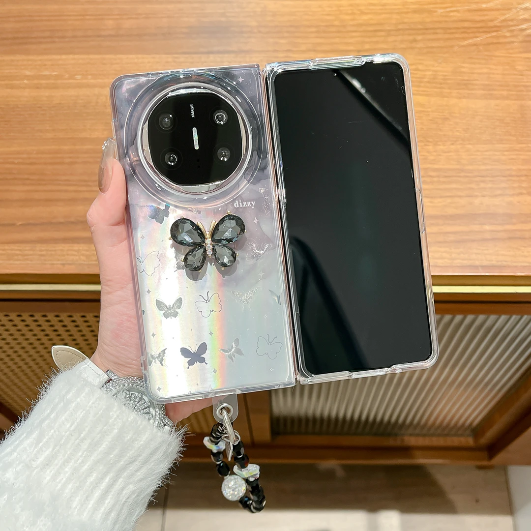 适用于华为matex6手机壳水墨风matex5折叠屏x3简约女款晕染保护套