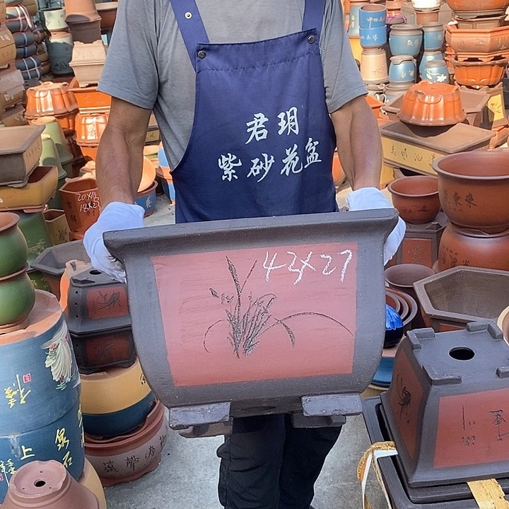 紫砂花盆紫砂花盆