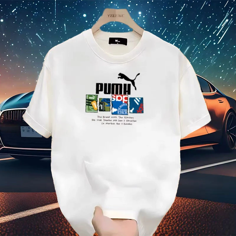 美式潮流短袖t恤圆领纯棉重磅上衣新款男女同款潮牌ins打底衫T恤