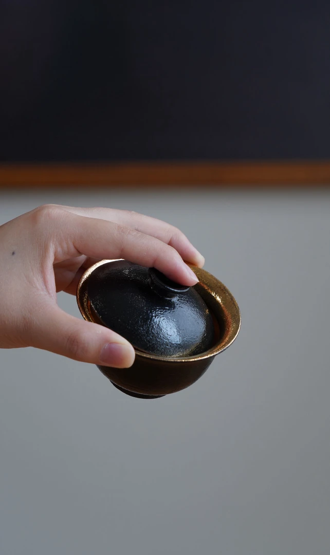 霖松堂 鎏金盖碗 LJ019