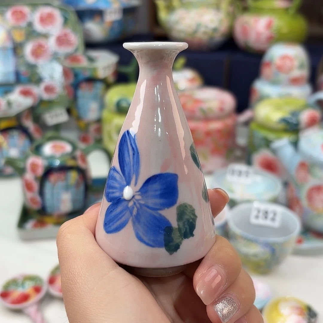 景德镇手绘高温釉下彩陶瓷茶具