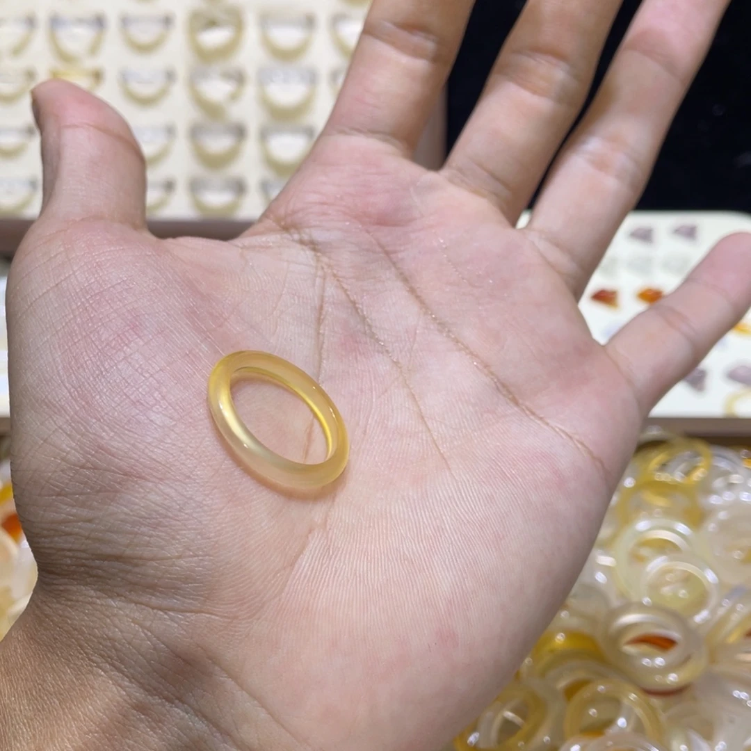 玛瑙/玉髓合金戒指70号港19