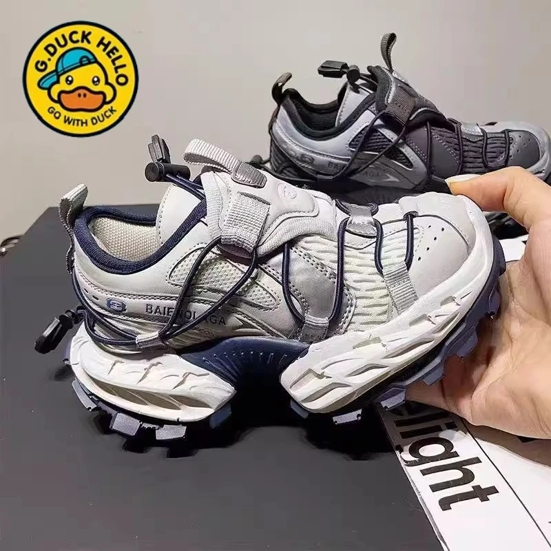 G.DUCK小黄鸭儿童运动鞋2025年春季女童老爹鞋中大童休闲男童鞋子