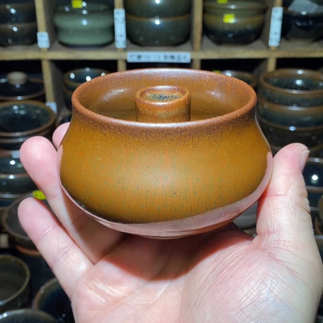 茶盏原矿原釉通天龙窑柴烧建盏