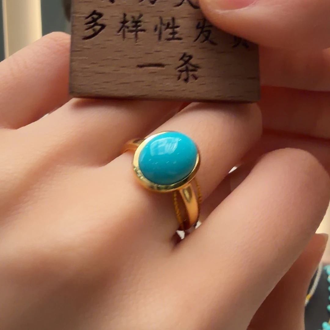 绿松石银S925镶嵌颈饰