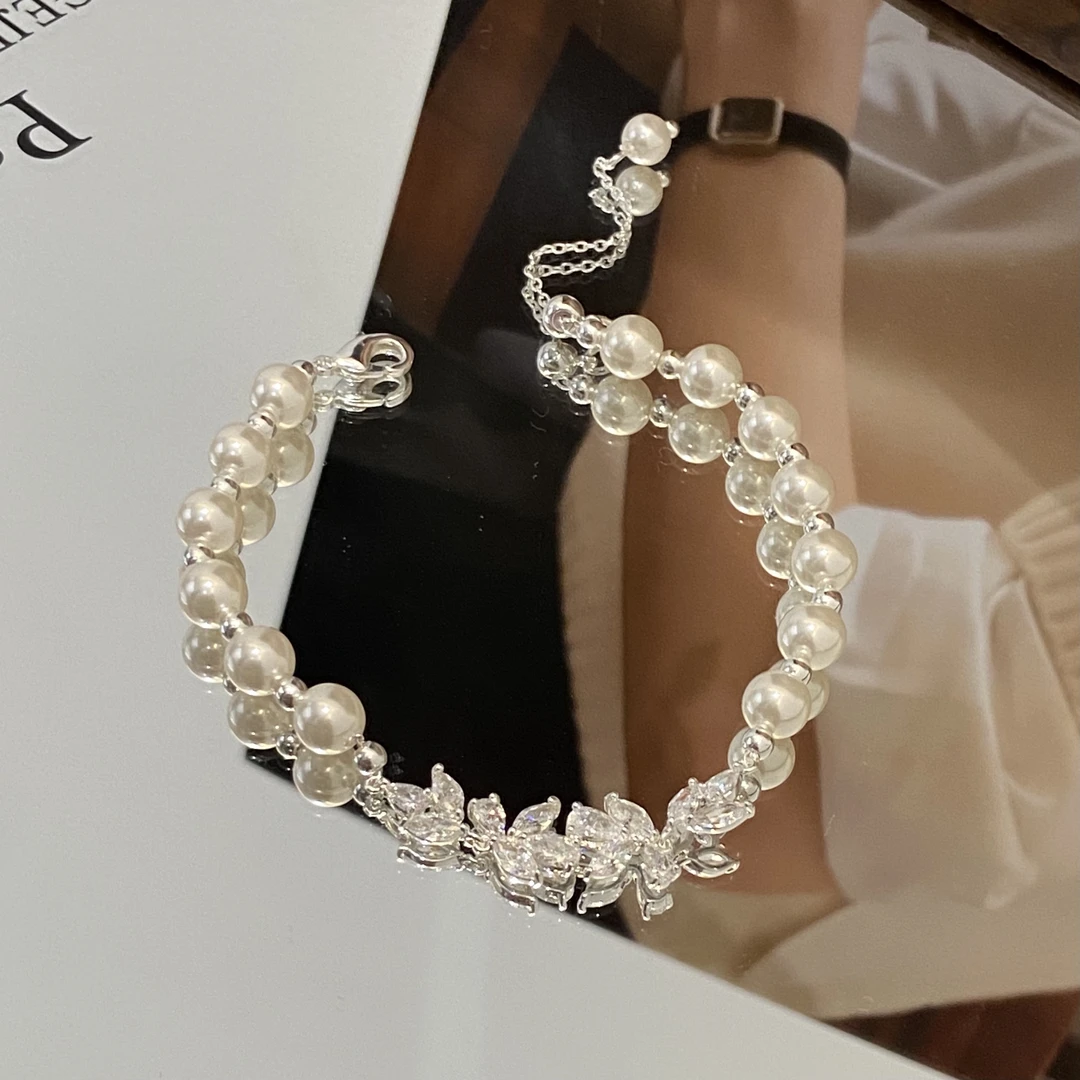 镀K金（T）  麦穗泡泡 珠珠高级感手链S1016