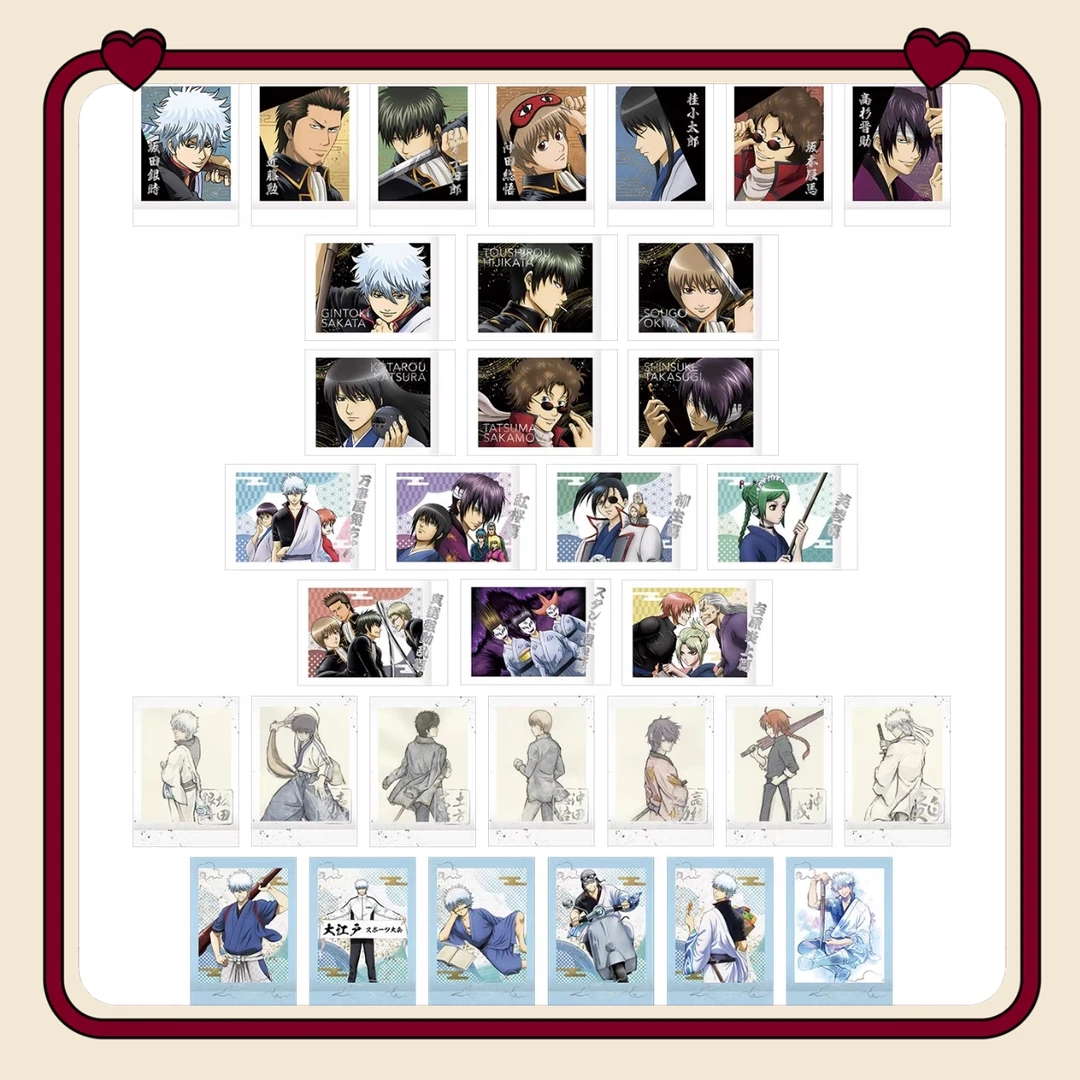 【代拆】银魂 银魂20周年原画展拍立得 日谷盲袋 一包3张