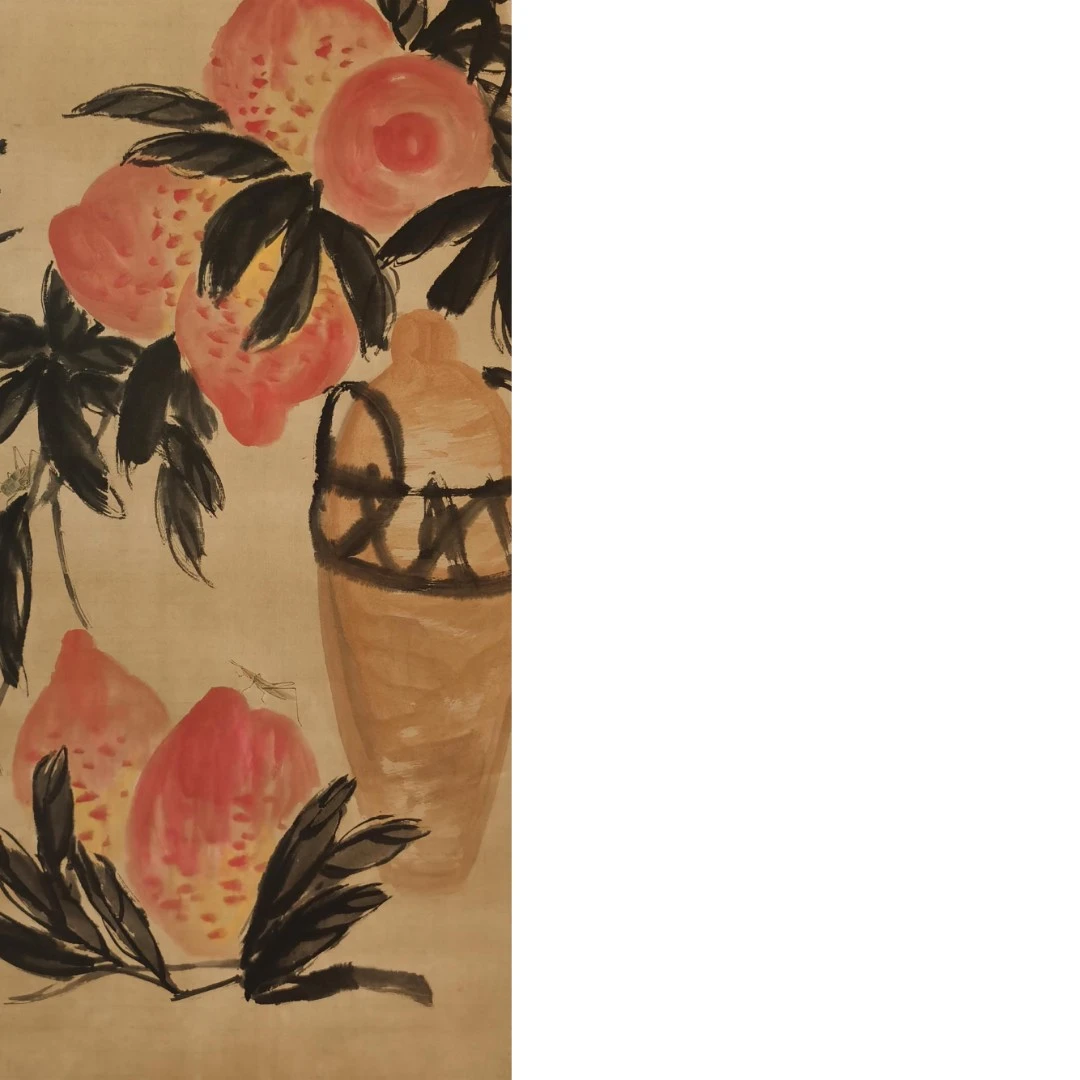 【辽拍】V250709-2-667《花卉》（3.8平尺）纸本镜片 yy1207w