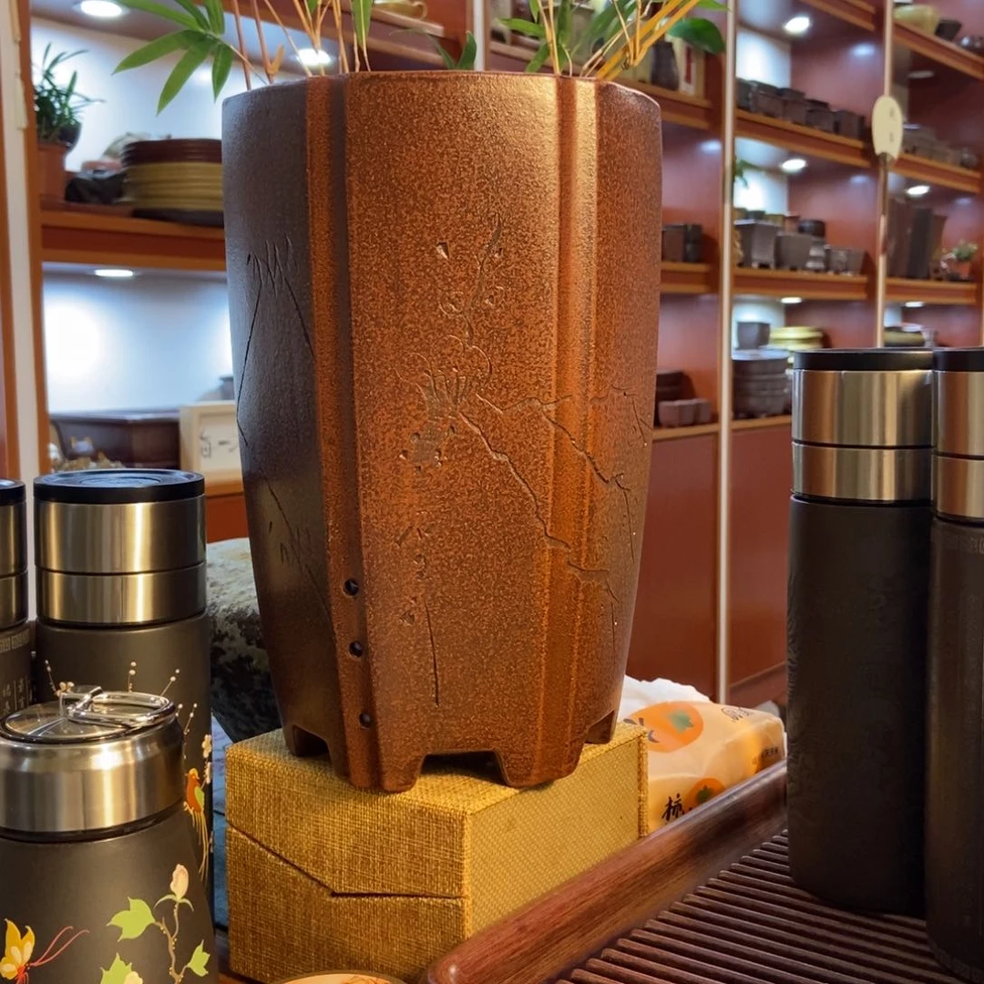 紫砂花盆紫砂花盆