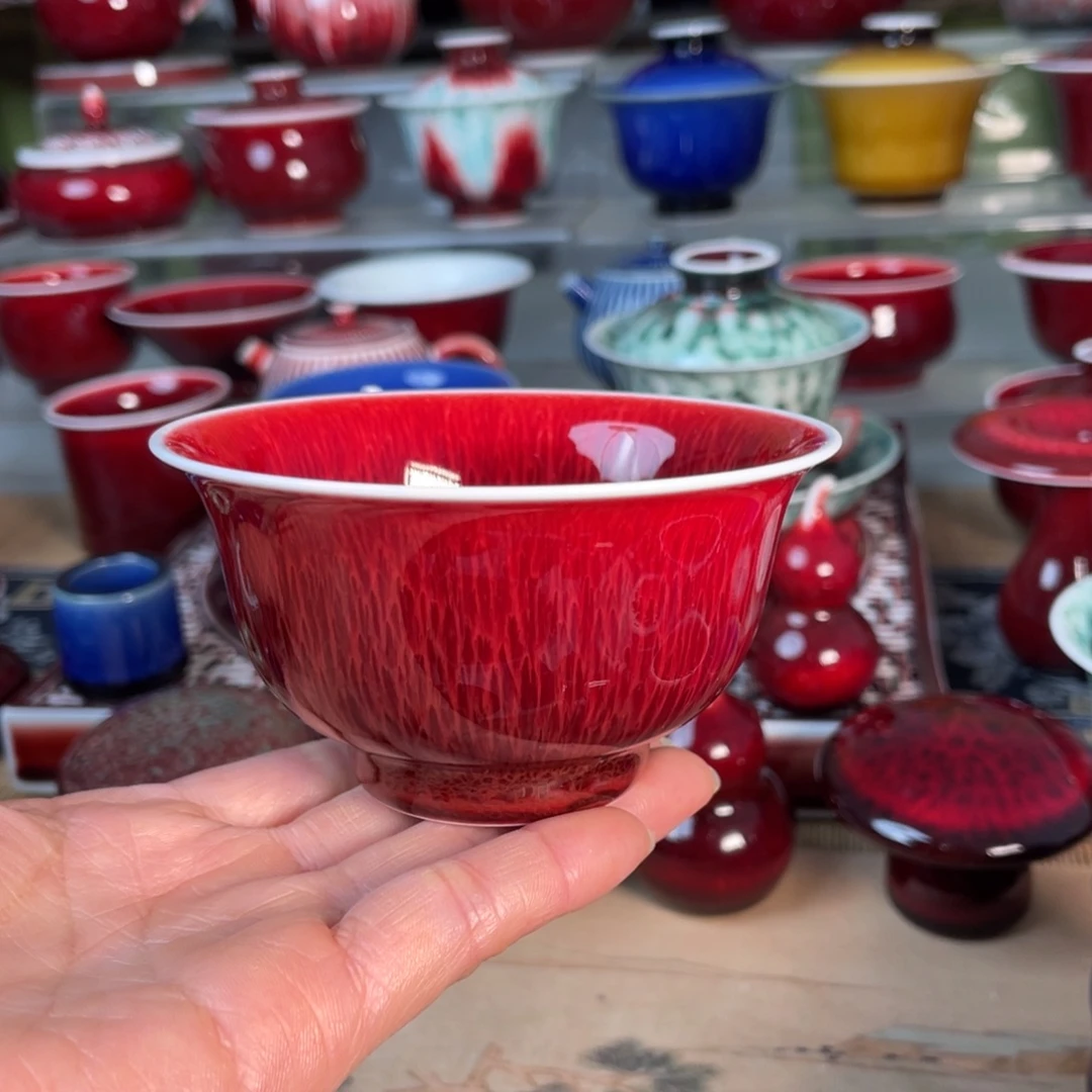 景德镇原矿釉压手杯