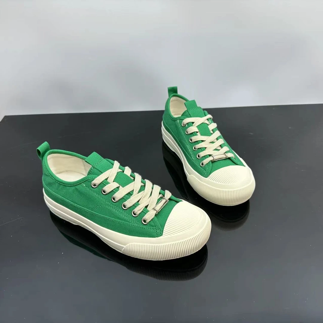 秋季新款冷粘工艺女士百搭休闲鞋系带低帮透气帆布鞋 X 58-50
