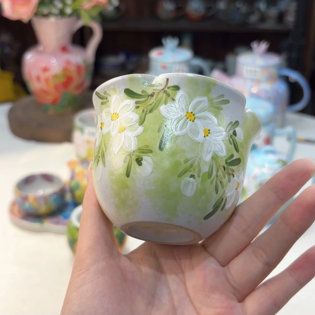 景德镇手绘高温釉下彩陶瓷茶具
