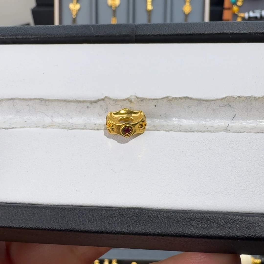 足银玻璃克罗心卡环10