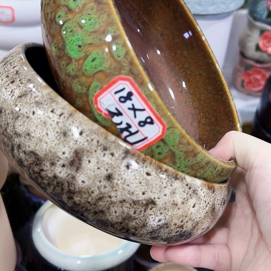 外贸尾单陶瓷花盆凑单10米包邮